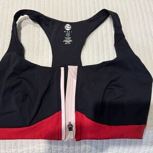 Noli Black, Pink, and Red Sports Bra